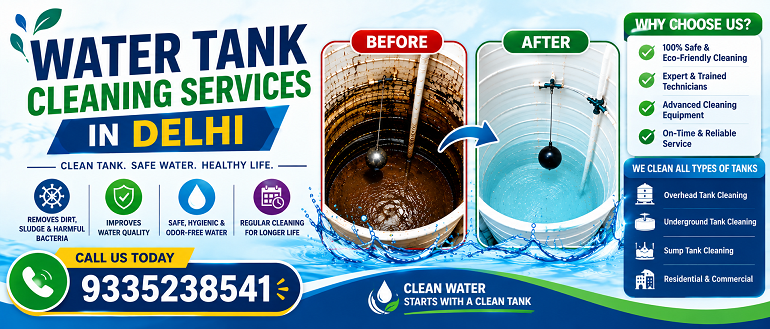 Water Tank Cleaning Services in Delhi